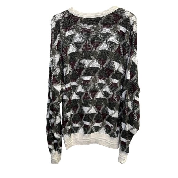 Vintage Jantzen Men's Geometric Pattern Sweater Made in USA Size Large - Picture 1 of 6
